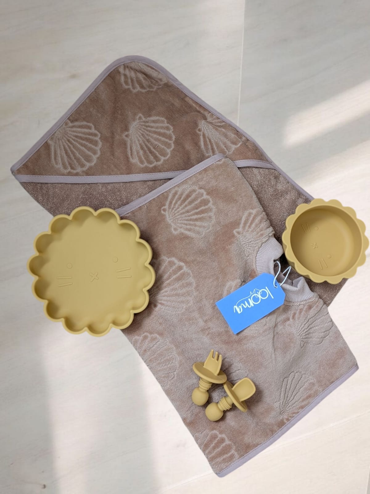 Starting Solids Set includes Terrytots Towel Bib